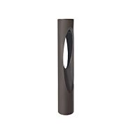 Scoop 1-Light LED Bollard Light in Bronze with Aluminum