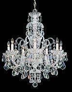 Olde World Seven Light Chandelier in Silver by Schonbek