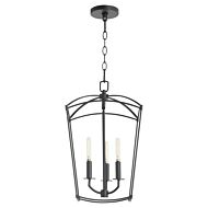 Mantle Three Light Entry in Matte Black by Quorum International