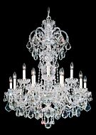 Olde World 15 Light Chandelier in Silver by Schonbek