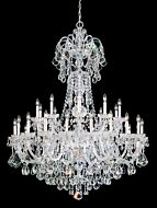 Olde World 35 Light Chandelier in Silver by Schonbek