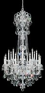 Olde World 23 Light Chandelier in Silver by Schonbek