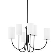 Harlem Six Light Chandelier in Old Bronze by Hudson Valley