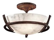 Minka Lavery Calavera 3 Light 14 Inch Ceiling Light in Nutmeg