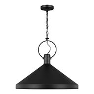 Lyon 1-Light Pendant in Midnight Black