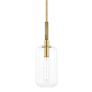 Hudson Valley Lenox Hill Mini Pendant in Aged Brass