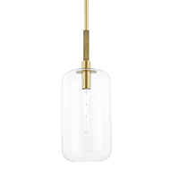 Hudson Valley Lenox Hill Pendant Light in Aged Brass