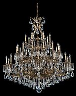 Sophia 35 Light Chandelier in Heirloom Gold by Schonbek