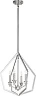 Quorum Knox 4 Light 18 Inch Pendant Light in Satin Nickel