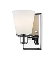 Z-Lite Kayla 1-Light Wall Sconce In Chrome