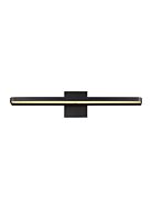 Banda 1-Light LED Bathroom Vanity Light in Matte Black