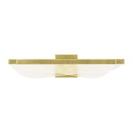 Nyra 1-Light LED Bathroom Vanity Light in Plated Brass