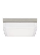 Boxie 1-Light LED Flush Mount in Satin Nickel