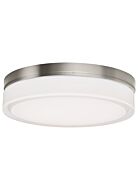 Cirque 1-Light LED Flush Mount in Satin Nickel