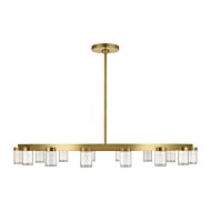 Esfera 16-Light LED Chandelier in Natural Brass