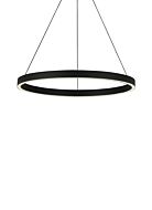 Tech Fiama 3000K LED 24 Inch Pendant Light in Black