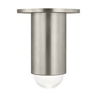 Ebell 1-Light LED Flush Mount in Antique Nickel