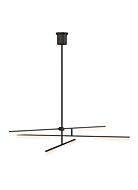 Klee 3-Light LED Chandelier in Nightshade Black