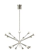 Lody LED Chandelier in Polished Nickel by Visual Comfort Modern