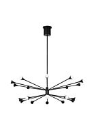 Lody LED Chandelier in Matte Black by Visual Comfort Modern