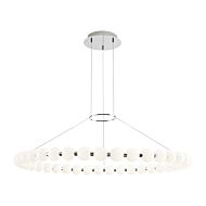 Orbet 1-Light LED Chandelier in Polished Nickel