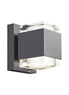 Tech Voto 8 Inch Outdoor Wall Light in Charcoal