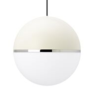 Tech Akova Pendant Light in White and Chrome