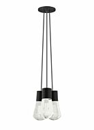 Tech Alva 2200K LED 4 Inch Pendant Light in Black and Gray