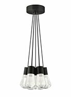 Tech Alva 2200K LED 4 Inch Pendant Light in Black and Gray