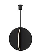 Bau 1-Light LED Pendant in Nightshade Black