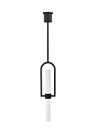 Calumn 1-Light LED Pendant in Nightshade Black