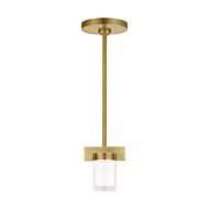 Esfera 1-Light LED Pendant in Natural Brass