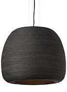 Tech Karam 2700K LED 19 Inch Pendant Light in Black/Black