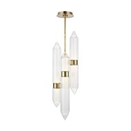 Langston 1-Light LED Pendant in Plated Brass