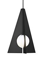 Orbel 1-Light LED Pendant in Matte Black