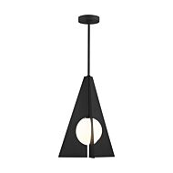 Orbel 1-Light LED Pendant in Nightshade Black