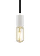 Tech SoCo 2 Inch Pendant Light in White and Black Cord