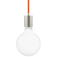 SoCo One Light Pendant in Satin Nickel by Visual Comfort Modern