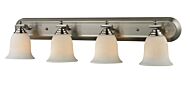 Z-Lite Lagoon 4-Light Bathroom Vanity Light In Brushed Nickel