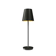 Conical 1-Light Table Lamp in Charcoal