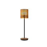 Living Hinges 1-Light Table Lamp in Teak