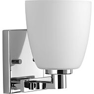 Fleet 1-Light Bathroom Vanity Light Bracket in Polished Chrome