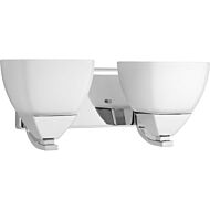 Appeal 2-Light Bathroom Vanity Light Bracket in Polished Chrome