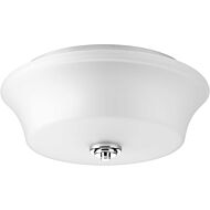 Cascadia 2-Light Flush Mount in Polished Chrome