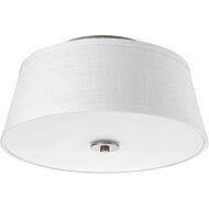 Arden 2-Light Flush Mount in Brushed Nickel