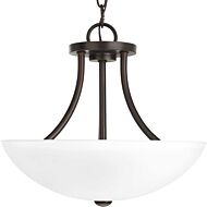 Gather 2-Light Semi-Flush Convertible in Antique Bronze