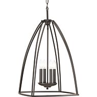 Tally 4-Light Foyer Pendant in Antique Bronze