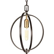 Swing 1-Light Pendant in Antique Bronze