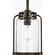 Botta 1-Light Hanging Lantern in Antique Bronze