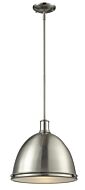 Z-Lite Mason 1-Light Pendant Light In Brushed Nickel